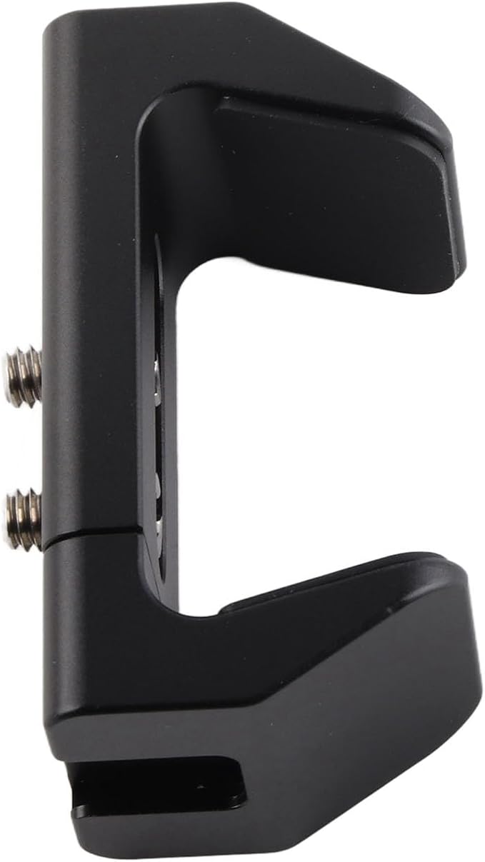 Aluminum Power Bank Holder, Power Bank Mount Clamp for Portable Power Banks with Width Range from 50mm to 75mm, with 1/4 Screw Hole, Cold Shoe Mount