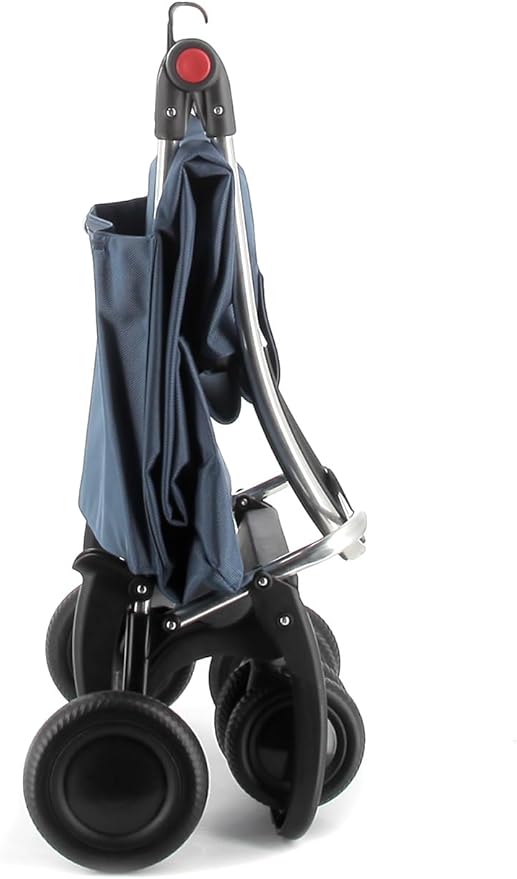 Rolser I-Max MF 4 Wheel 2 Swivelling Foldable Shopping Trolley - Denim