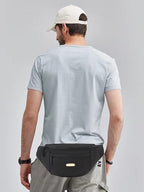 Fanny Packs for Men Women, Fashion Waterproof Waist Packs for Travel Walking Running Cycling Black
