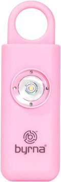 Byrna Banshee Personal Safety Alarm - 130db Loud Military Grade Self Defense Emergency Keychain Siren Device with LED Strobe Alert Light for Women, Men, Children, Elderly, Hikers and Runners (Pink)