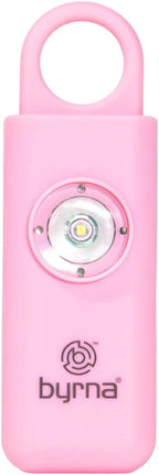 Byrna Banshee Personal Safety Alarm - 130db Loud Military Grade Self Defense Emergency Keychain Siren Device with LED Strobe Alert Light for Women, Men, Children, Elderly, Hikers and Runners (Pink)