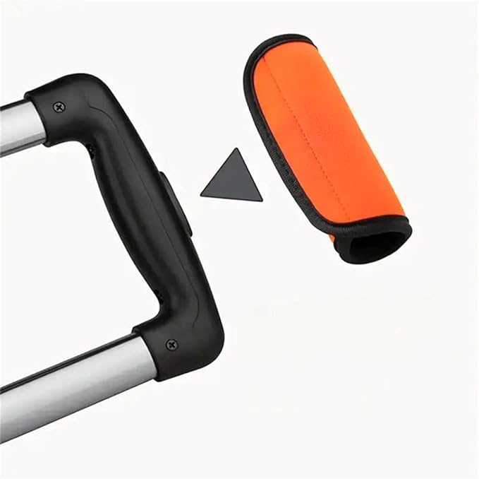 Luggage Handle Wrap with Luggage Tag, Suitcase Handle Cover, Travel Identifier Accessories for Bag & Suitcase,Orange