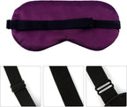 2 PCS Purple Silk Sleep Mask - Eye Masks for Sleep Blindfold Travel Eye Covers for Sleeping Men & Women