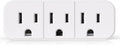 ELEGRP Triple Outlet Extender, 3-Prong Grounded Wall Tab, Multiple Outlet Extender Adapter Plug with 3 Electrical Outlets for Travel Home Hotel Office, ETL Listed, 1 Pack, White