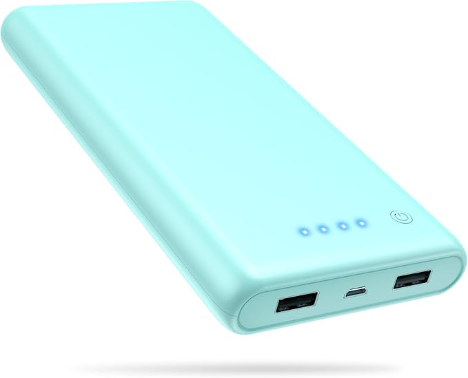 Ekrist Portable Charger Power Bank 25800mAh, Ultra-High Capacity Fast Phone Charging with Intelligent Controlling IC,2 USB Port External Cell Phone Battery Pack Compatible with iPhone,Android-Green