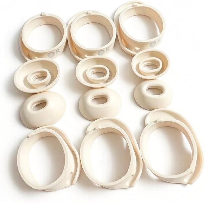 6 Pairs Replacement Ear Tips for Bose QuietComfort Ultra Earbuds (2023) & Bose QuietComfort Earbuds II (2022) - Anti-Slip Silicone Wingtip Covers Eartip-White