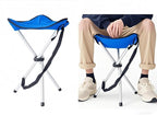 Folding Camping Stool,16.5" Folding Camping Chairs,Portable Tripod Seat,Outdoor Travel Tall Chair for Camping Walking Hunting Hiking Fishing Mountaineering Picnic Beach BBQ Garden Lawn(Blue)