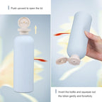 ASEVAT 13.5oz 4pack Refillable Travel Shampoo and Conditioner Bottles, Travel Size containers, Travel Bottle for toiletries, Squeeze Bottles with Flip Cap, Empty Plastic Leak Proof Travel Bottles