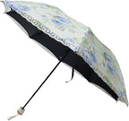 Floral Lace Folding Compact Umbrella - UV Protection Sun Flower Fancy for Women Girls, Portable Travel for Walking, Tea Party, Photo Shooting