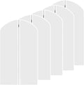 M MOACC Kids Garment Bags Little Girl Dress Bag Clear for Costume with Zipper Set of 5,Small