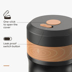RECAFIMIL Portable French Press Stainless Steel Coffee Maker Travel French Press Insulated Bottle Cup - 320ml Portable Coffee Maker with Double Wall Insulation, Ideal for On - the - go Coffee Lovers