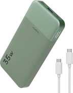 JUOVI Power Bank Fast Charging 10000mAh 35W Portable Charger Small Battery Pack with PD 3.0 & QC 4.0 Type-C USB-A Input Output Lightweight Phone Charger Compatible for iPhone Samsung iPad
