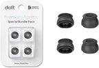 Premium Multi-Flange Eartips for Galaxy Buds3 Pro (Black, X-Small) – Always Fits, Never Slips