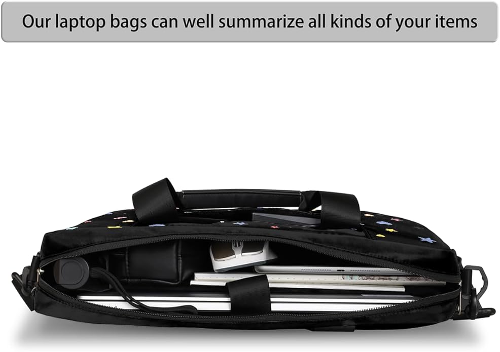 Cute Laptop Shoulder Bag for Women Men, Computer Laptop Bag Laptop Sleeve Case Laptop Satchel Briefcase Carrying Bag QA-1