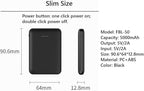 FIVO Portable Charger 5000mAh 5V 2A Power Bank with USB Cable, Carrying case and Hook for Mobile Phone, iPhone, iPad, Samsung Galaxy and More (1 Pack)