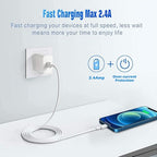 Hi-Mobiler USB iPhone Fast Chargering Cord,Data Sync Transfer for 13/12/11 Pro Max Xs X XR 8 7 6 5 5s iPad iPod More Model Cell Phone Cables