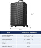 Travelpro Maxlite Air V2 Hardside Expandable Checked Luggage, 8 Spinner Wheels, Lightweight Hard Shell Suitcase, TSA lock, Pink, Checked Large 28-Inch