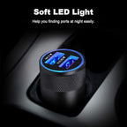 Fast Car Charger, Quick Charging 5.4A/30W Phone USB Adapter Rapid Plug 2 Port Cigarette Lighter Auto Charger Flush Compatible Samsung, Tablet, iPhone, iPad, LG, Automobile