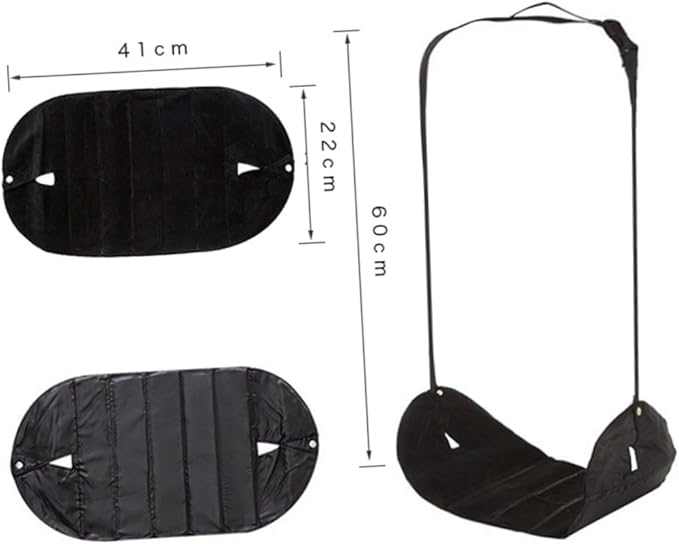 Footrest for Airplane Travel Foot Pillow Under Desk Footrest Hammock Adjustable Foot Stool Hammock for Home Office