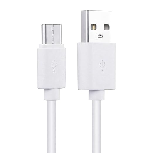Smays USB to USB C Cable 6ft 5-Pack, Type C Phone Charger Cord Bulk, White