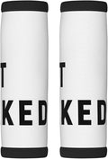 2 Pack Get Naked - Funny Saying Luggage Handle Wraps Suitcase Tags Identifiers for Travel Accessories