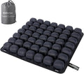 Sodurue Travel Cushion Airplane Seat,Airplane Seat Cushion for Long Flights,Press Type Air Inflatable Wheelchair Seat Cushion,49 Airbags,for Car,Office,Stadium,Ergonomic Comfort Support,Heavy Duty