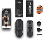 Wacaco Nanopresso Portable Espresso Maker bundled with Nanopresso Protective Case, Upgrade Version of Minipresso, 18 Bar Pressure, Extra Small Travel Coffee Maker, Manually Operated