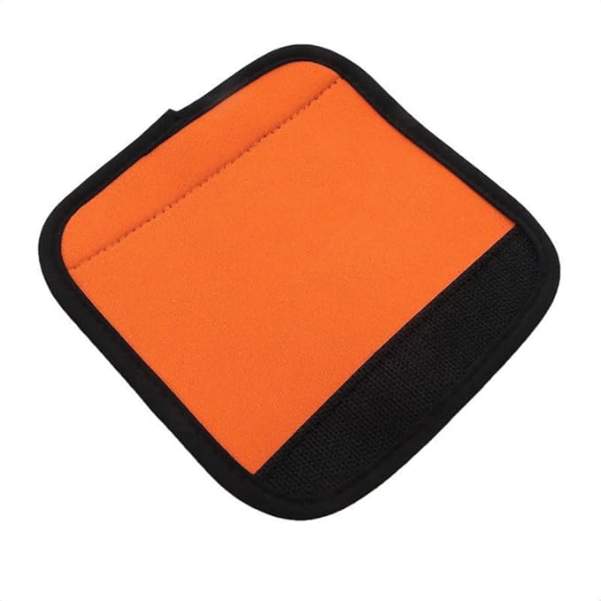 Luggage Handle Wrap with Luggage Tag, Suitcase Handle Cover, Travel Identifier Accessories for Bag & Suitcase,Orange