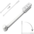 Electrical Outlet Extender Stick with USB-A USB-C and 2 AC Outlets, 17-27 Inch Extendable 180° Rotating Wall Plug Adapter for Nightstand, Sofa, Desk, Hard-to-Reach Spaces