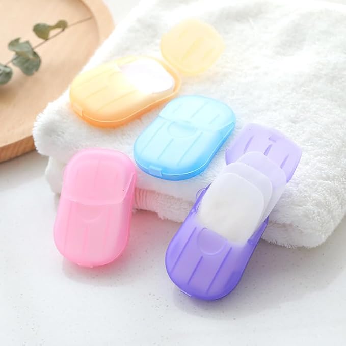 500 Sheets Colorful Disposable Soap Paper 5 Boxes Hand Cleaner Fragrance Mini Color Soap Paper for school Indoor,Outdoor,Travel,Camping Hiking,Foot and Hand Care,Soaps Sheet,Personal Care
