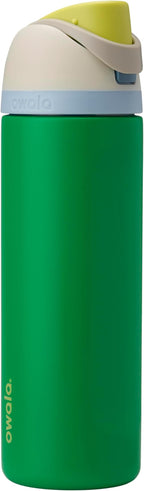 Owala FreeSip Insulated Stainless Steel Water Bottle with Straw, BPA-Free Sports Water Bottle, Great for Travel, 24 Oz, Putting Green