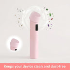 2Pcs Head Case for Age-R Booster Pro, Silicone Protective Head Cap Suitable for Age-R Booster Pro Beauty Device Accessory (Pink)