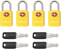 SURE LOCK Mini TSA Approved Keyed Luggage Lock – One Key Opens All, Fits Tight Zipper Gaps & Small Pull Holes, Compact Travel Lock for Suitcases, Backpacks & Handbags