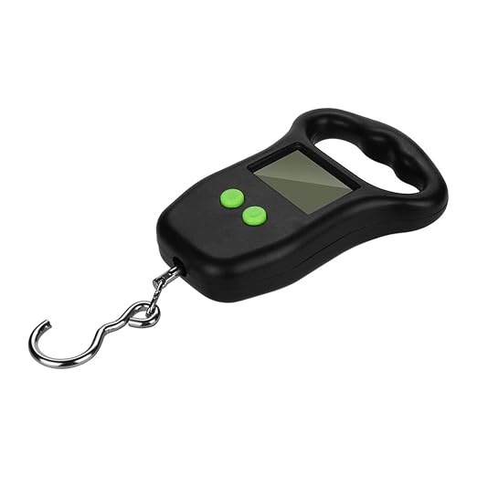 50kg x 10g Portable Digital Hanging Scale, Luggage Scales for Suitcases, Luggage Scale, Electronic Package Scale, Travel Essentials Cool Stuff forfor Men Women (Battery Included)