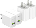 4 Pack USB C Charger Block, Dual Port Type C Wall Charger Fast Charging 20W Power Adapter Cube for iPhone 14/14 Pro/14 Pro Max/14 Plus/13/12/11, XS/XR/X, iPad, Samsung, More