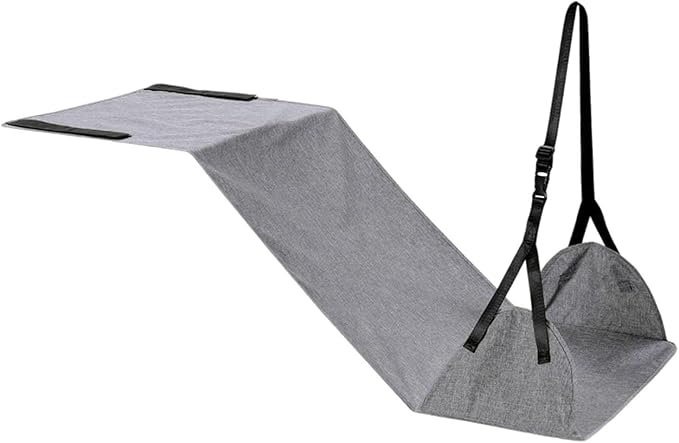Baoblaze Airplane Foot Hammock Support Adjustable Plane Footrest High Performance Convenient Travel Essentials for Women Men Long Trip, Gray