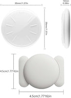 Car GPS Tracking Device for Vehicles, 2PCS Real Time GPS Tracker for Car Work with Find My (iOS Only),Hidden Mini GPS Tracker,No Monthly Fee (White Tracker, White Magnetic Case)