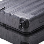 Rockland Santa Fe Hardside Spinner Wheel Luggage Set, Carbon, 3-Piece Set (20/24/28)