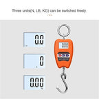 Luggage Weight Scale, Portable Electronic Luggage Scale Multifunctional Digital Scales LCD Display Travel High Accurate Handheld Weighing Tool,for Travel(Orange)