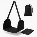 Airplane Footrest Hammock for Travel – Memory Foam Leg Rest for Plane & Office, Adjustable Height, Compact & Portable, Travel Essentials for Long Flights & Comfort Relief