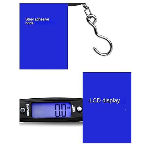 Luggage Weight Scale, 50KG Travel Luggage Scale Portable Handheld Electronic Scale with Hook Weighing, Express Handheld Scale,for Travel