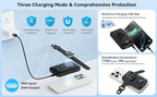 Magnetic Portable Charger with Apple-Watch Charger,10800mAh 25W PD Fast Charging Wireless Power Bank,4 Outputs Travel Essential for Magsafe Battery Pack Compatible with iPhone 17/16/15/14/13/12 Series
