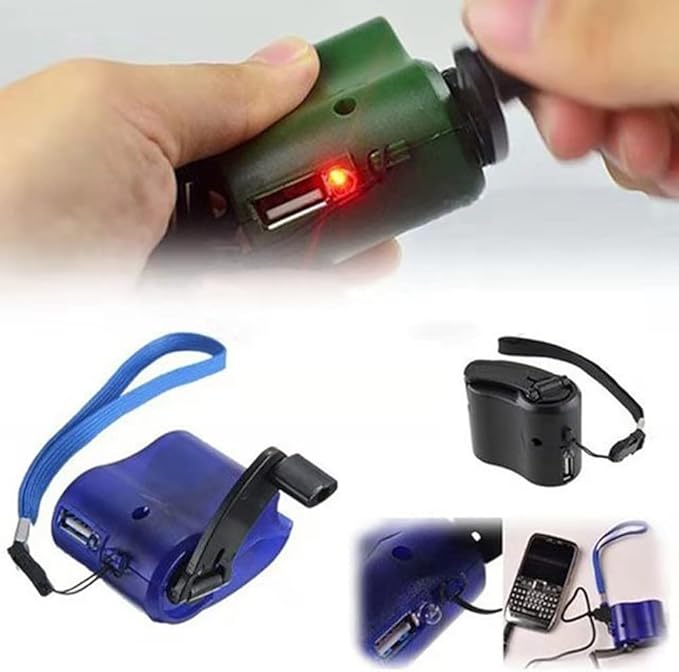 Hand Crank USB Charger for Outdoor Hiking & Camping