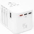 45W Universal Travel Adapter – Compact Plug with 3 USB-C & 2 USB-A Ports for EU/UK/US/AU, International Power Adapter Worldwide Charger, CE/FCC/RoHS Certified (White New)