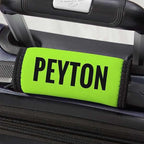 Personalization Universe Neon Personalized Luggage Handle Wrap, Travel Luggage Tag for Suitcase Handle, Customize with Any Name and Text, Ideal for Travel Bags