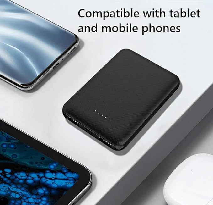 FIVO Portable Charger 5000mAh 5V 2A Power Bank with USB Cable, Carrying case and Hook for Mobile Phone, iPhone, iPad, Samsung Galaxy and More (1 Pack)