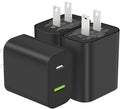 3 Pack USB C Charger Block, Dual Port Type C Wall Charger Fast Charging 20W Power Adapter Cube for iPhone 14/14 Pro/14 Pro Max/14 Plus/13/12/11, XS/XR/X, iPad, Samsung, More