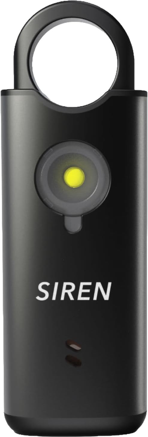 Personal Safety Alarm by Silent Beacon – 135dB Siren, Flashing Light, Pull & Vibration Activation, USB-C Rechargeable Keychain, Panic Button for Women, Seniors, Students, Lone Workers, and Travelers