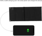 Jeanoko 1PCS 40W Foldable Solar Panel Charger, Low Light Solar Panel, High Conversion Efficiency for Backpacking for Camping,Portable Solar Panel Kit(Black)