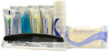 WNL Products 1400T Personal Care Travel Kit – TSA-Compliant Toiletries Set with Travel-Size Shampoo, Conditioner, Body Wash, Toothpaste, Toothbrush & More in Clear Pouch
